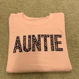 Leopard Auntie long sleeve shirt